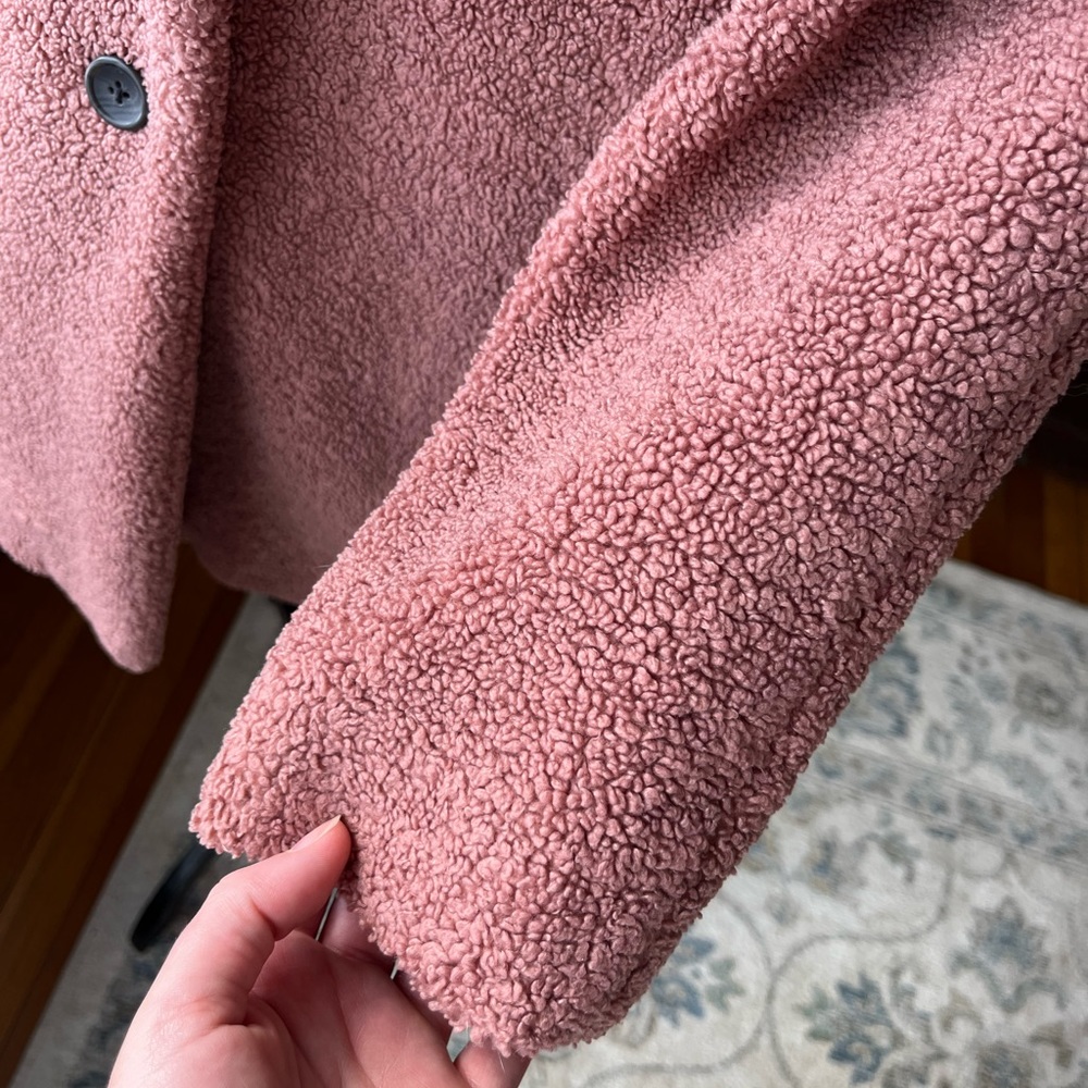 Daily Ritual | Teddy Bear Fleece Coat - Picture 7 of 14